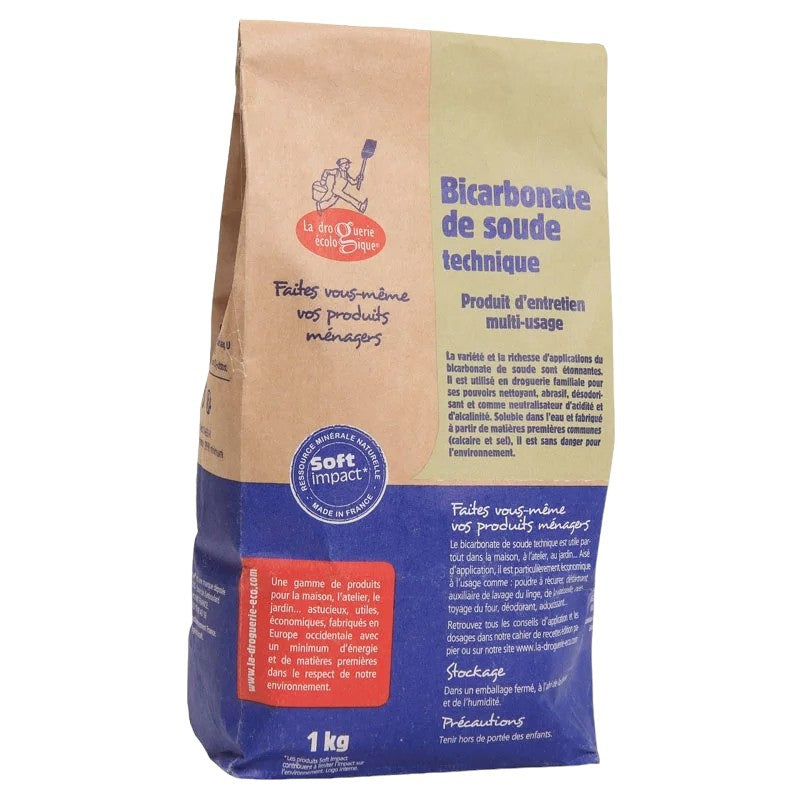 Bicarbonate de soude technique 1 kg - La Droguerie Écologique