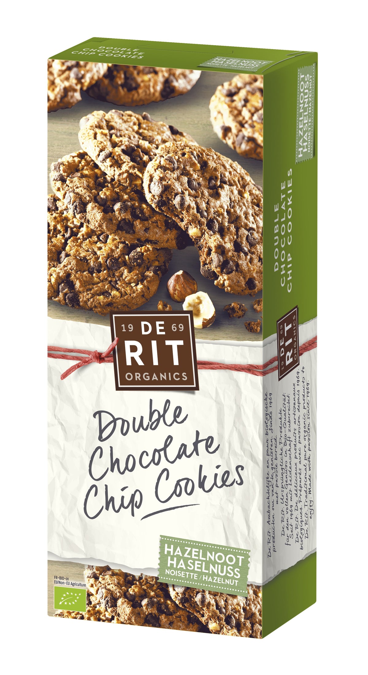 De Rit - Biscuits aux pépites de chocolat & noisettes BIO 175g
