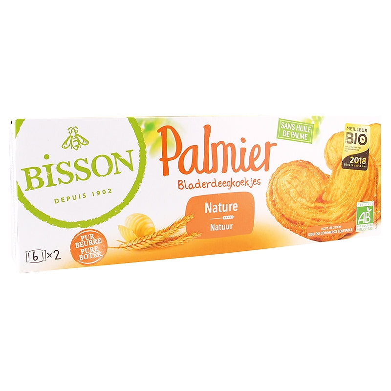 Bisson - Bio-"Palmier"-Butterkekse, natur 100g