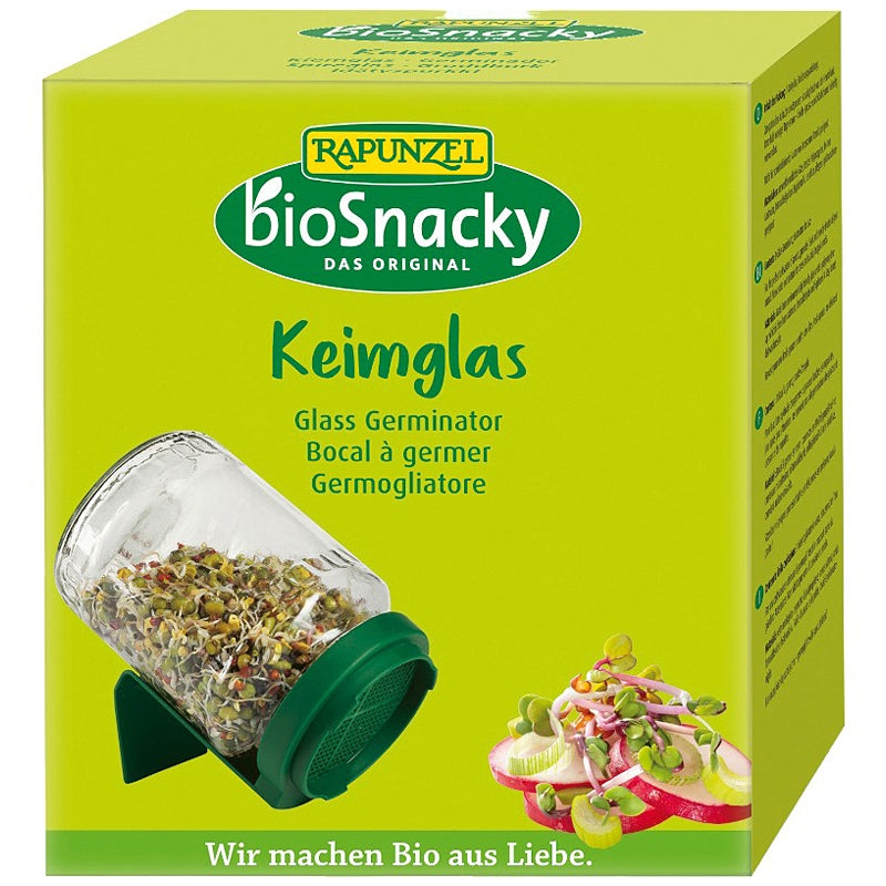 Keimglas aus Glas - Rapunzel bioSnacky