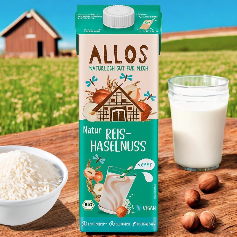 Allos - Boisson au riz noisette nature BIO 1l