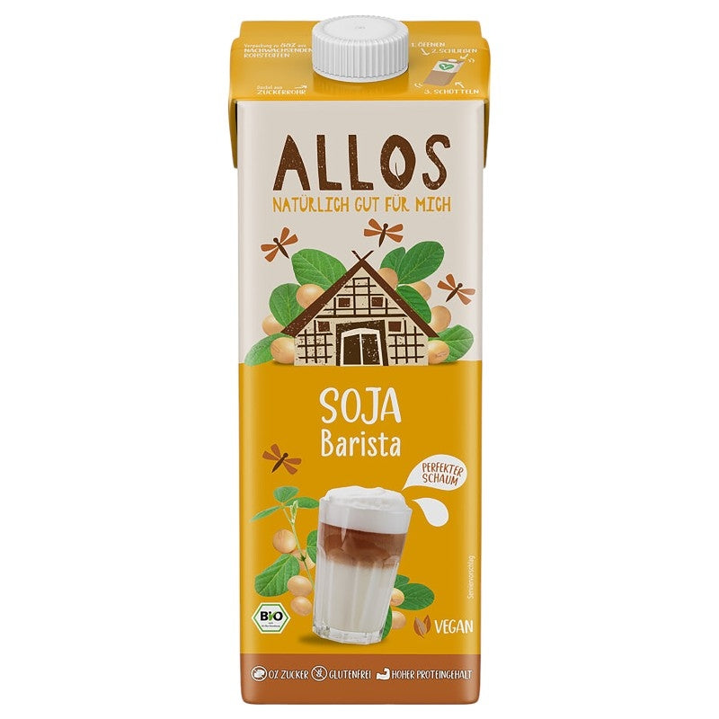 Allos - Boisson au soja barista BIO 1l