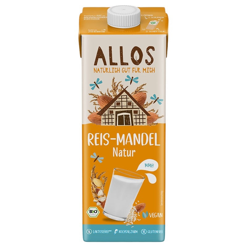 Allos - Boisson aux amandes & au riz nature BIO 1l