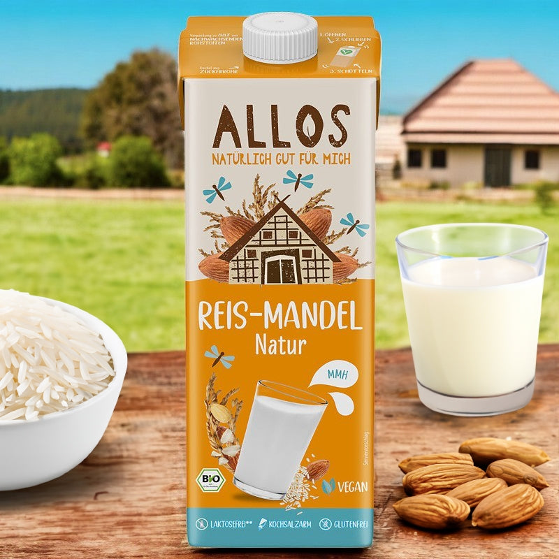 Allos - Boisson aux amandes & au riz nature BIO 1l