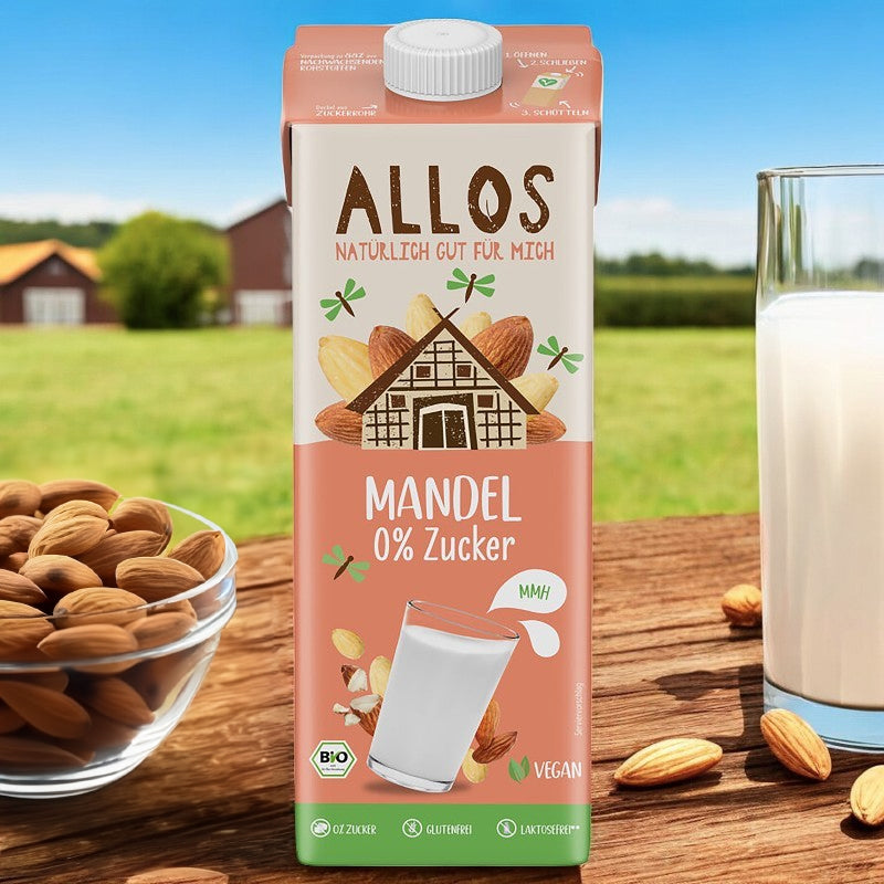 Allos - Boisson aux amandes sans sucre BIO 1l