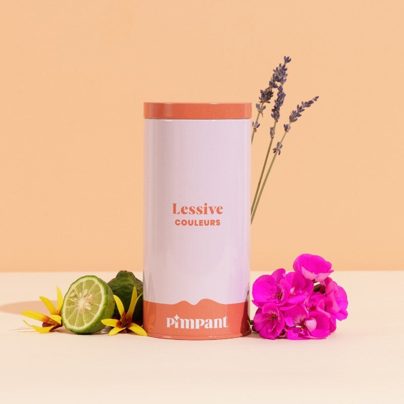 Boîte doseuse lessive poudre couleur - Pimpant