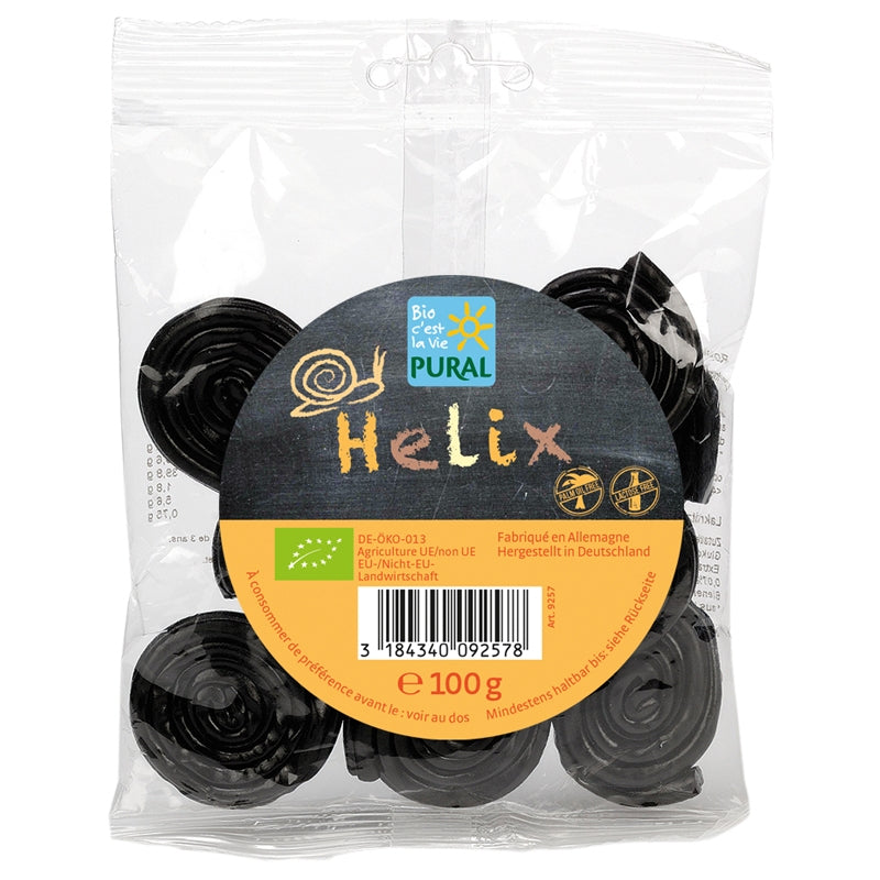 Bonbons escargots au réglisse BIO sans gélatine Helix