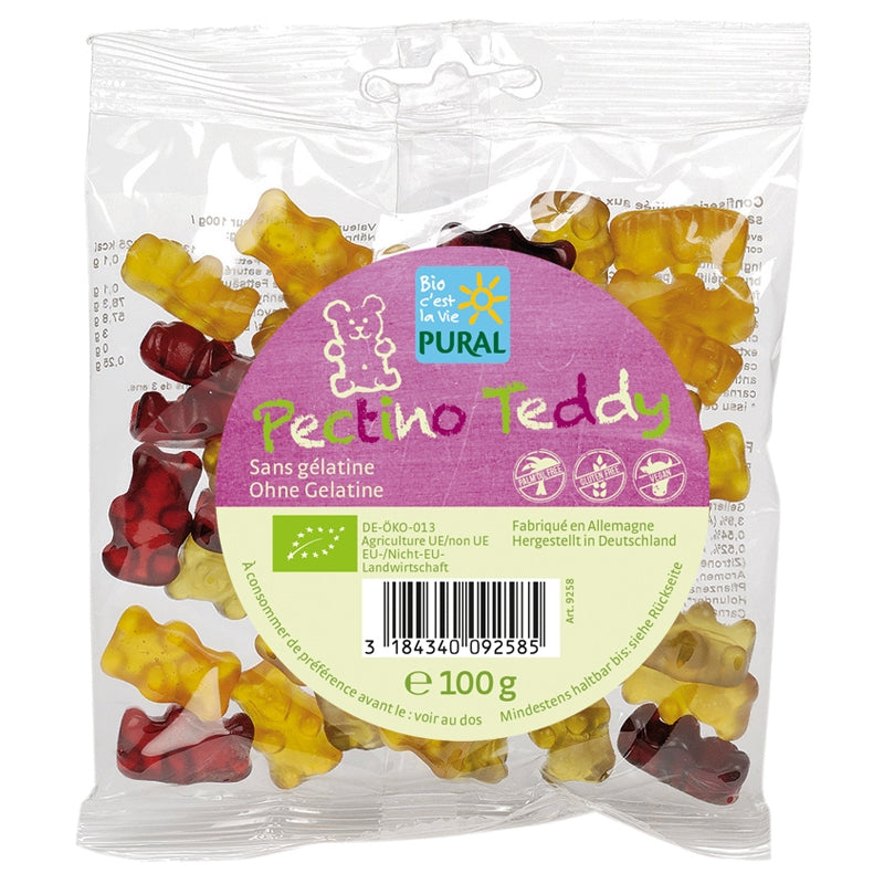 Bonbons oursons aux fruits BIO sans gélatine Pectino Teddy