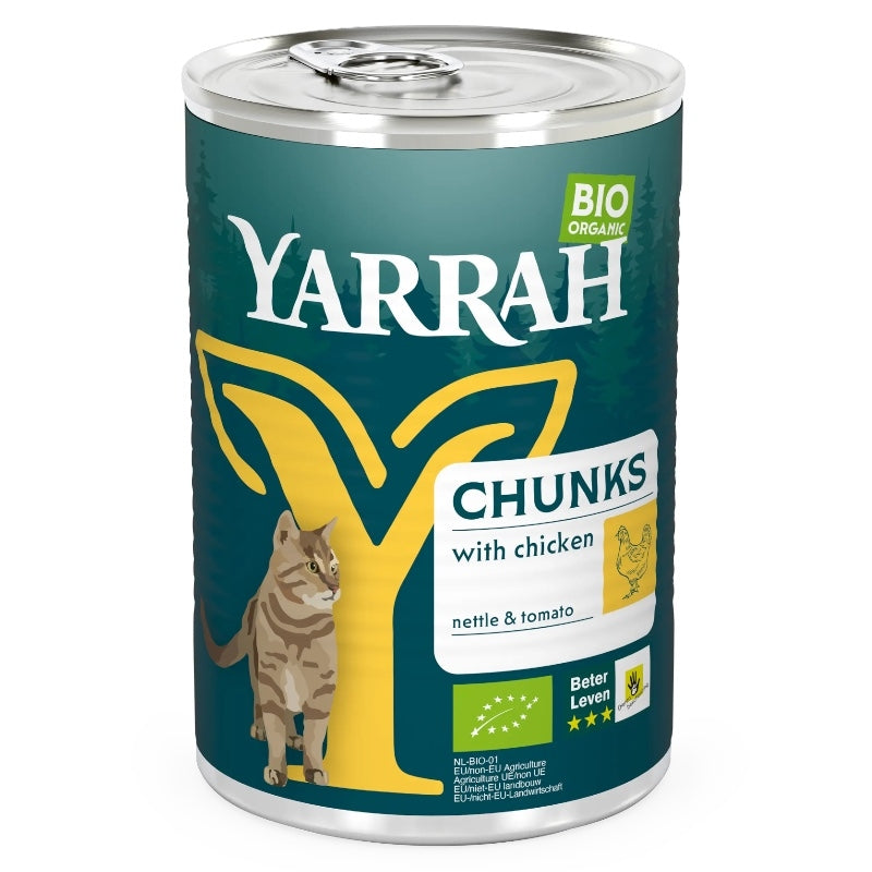 Bouchées poulet en sauce pour chat BIO