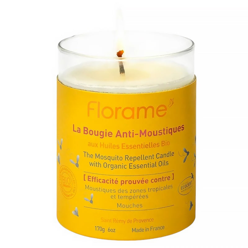 Florame - Bougie anti-moustiques BIO huiles essentielles 170g