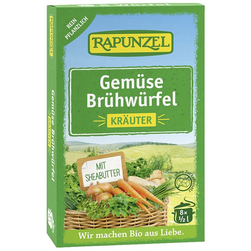 Bouillon de légumes aux herbes avec levure BIO 8 cubes