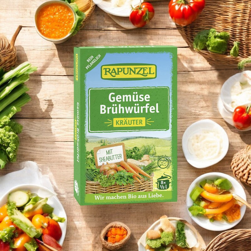 Bouillon de légumes aux herbes avec levure BIO 8 cubes