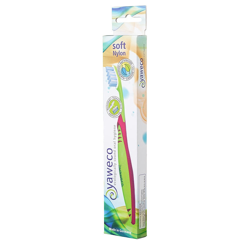 Brosse à dents à tête interchangeable RoseVert Soft Nylon