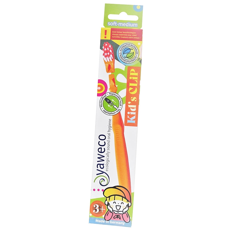 Brosse à dents enfant à tête interchangeable Orange SoftMedium