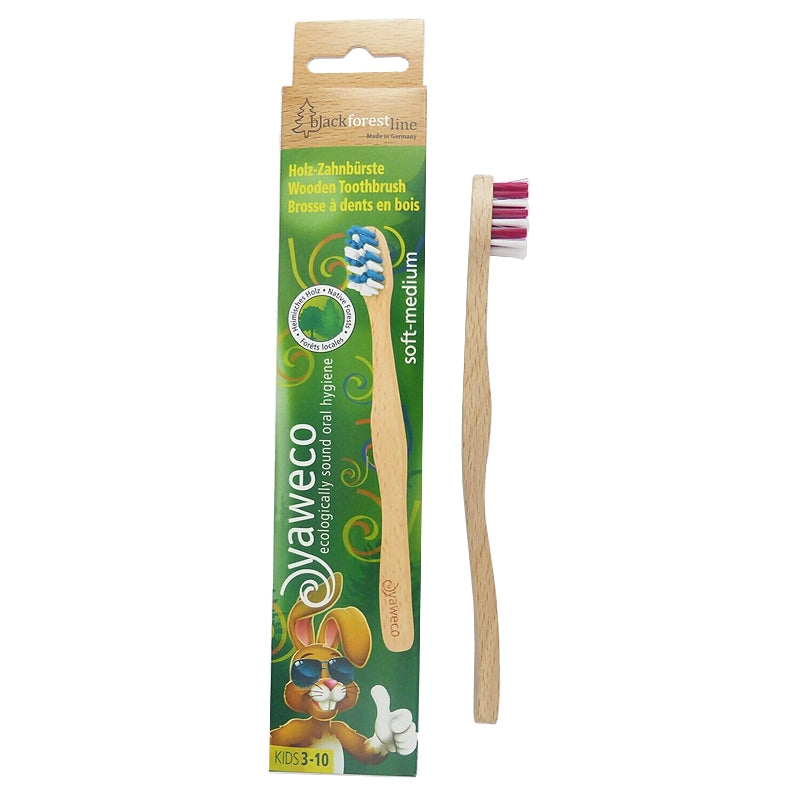 Brosse à dents enfants en bois SoftMedium Nylon