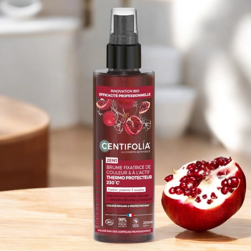 Centifolia - Brume fixatrice de couleur BIO grenade 200ml