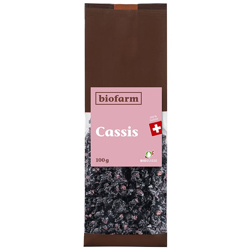 Biofarm - Cassis séché suisse BIO 100g