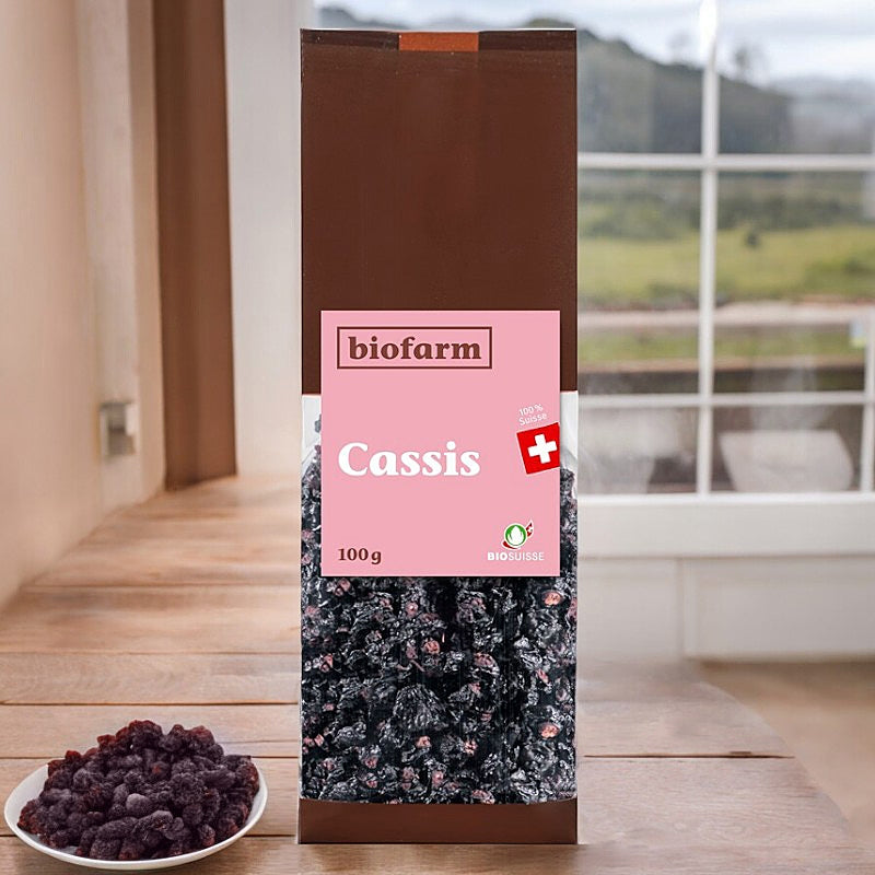 Biofarm - Cassis séché suisse BIO 100g