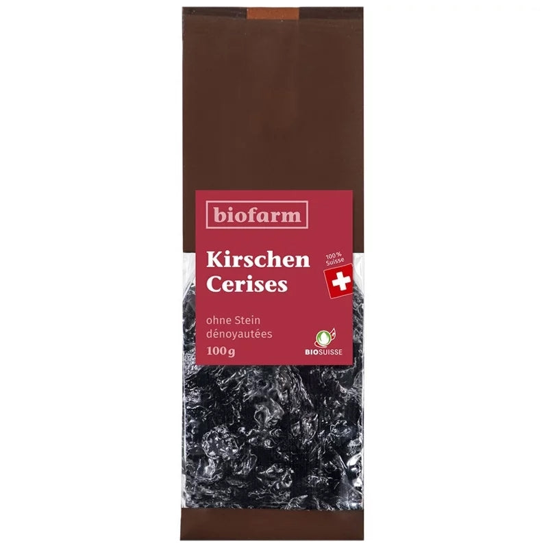 Biofarm - Cerises dénoyautées suisses BIO 100g