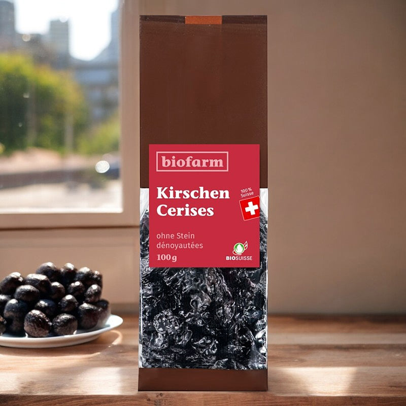 Biofarm - Cerises dénoyautées suisses BIO 100g