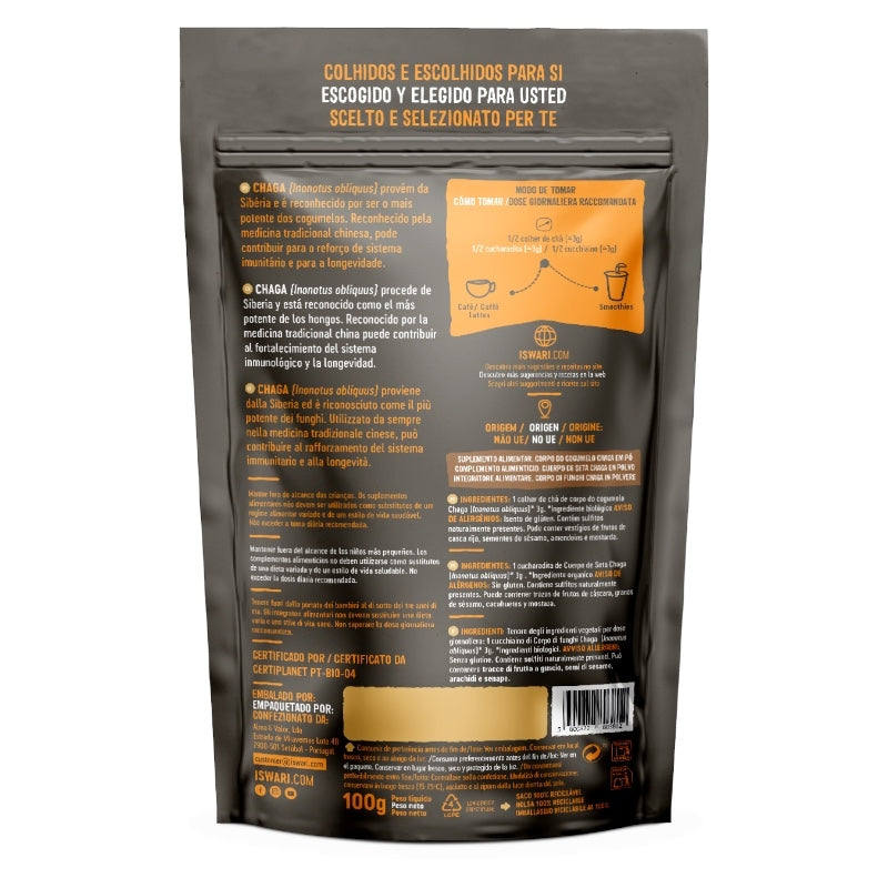Iswari - Bio-Chaga-Pulver 100g