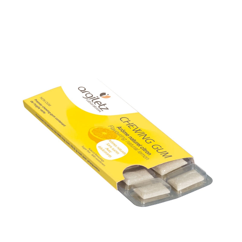 Argiletz - Chewing gum citron & argile verte 12 pièces