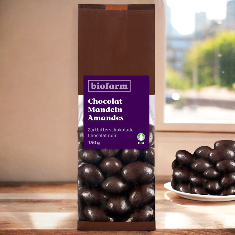 Biofarm - Bio-Zartbitterschokolade mit Mandeln 150g