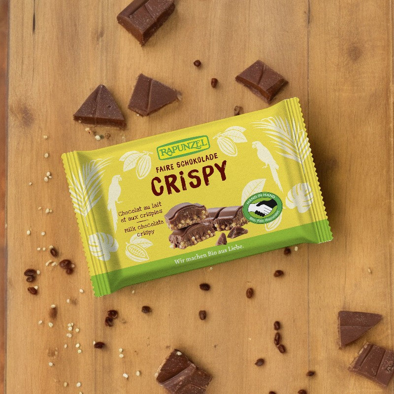 Chocolat au lait & aux crispies BIO