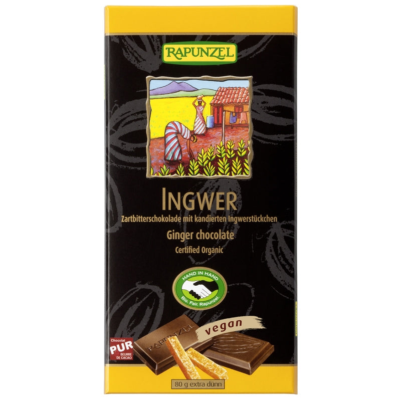 Chocolat noir au gingembre BIO