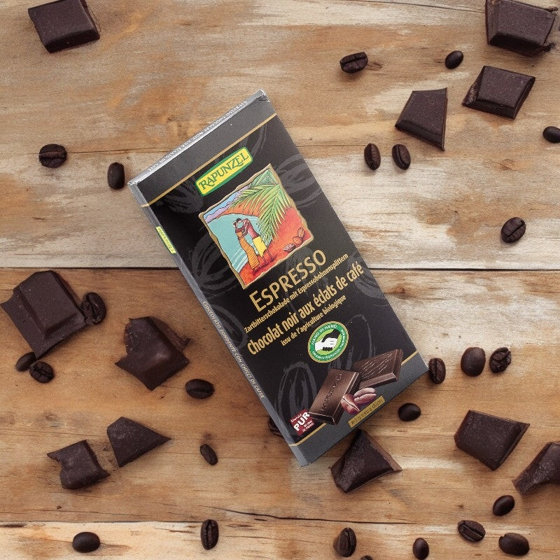 Chocolat noir aux éclats de café Espresso BIO