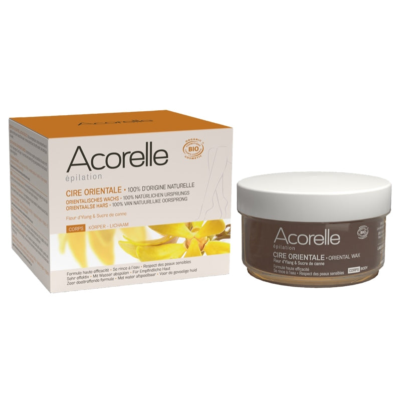 Acorelle - Orientalisches Zuckerwachs mit Streifen Haarentfernung Körper BIO 300g