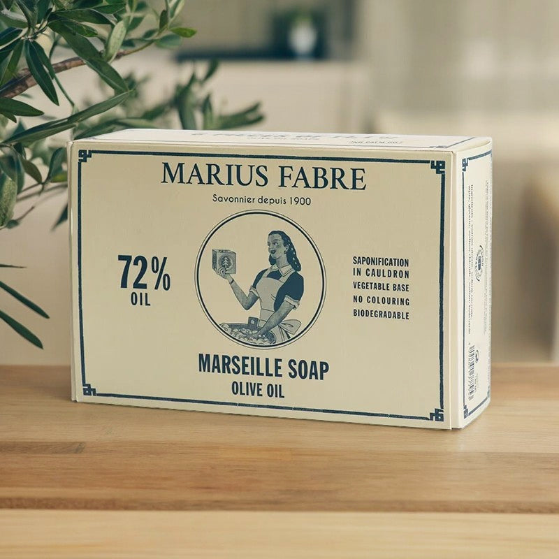 Coffret cadeau de 6 savons de Marseille olive 6x400g