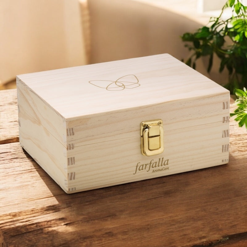 Farfalla - Coffret en bois pour 20 huiles essentielles 1 pièce