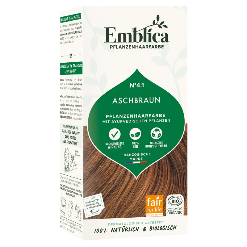 Emblica - Coloration végétale BIO N°4.1 châtain glacé 100g