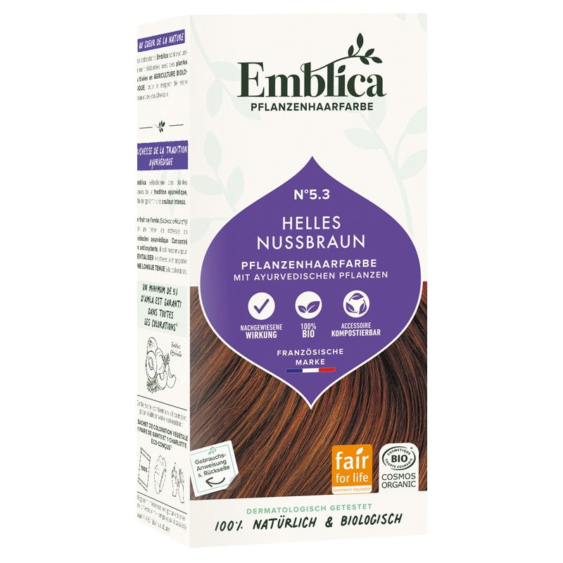 Emblica - Coloration végétale BIO N°5.3 châtain clair ambré 100g