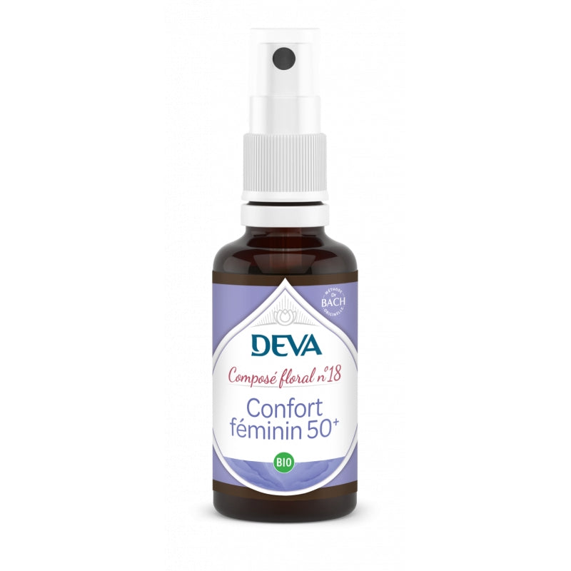 Deva - Bio-Blumenspray Nr. 18 Feminine Comfort 50+ - 30ml