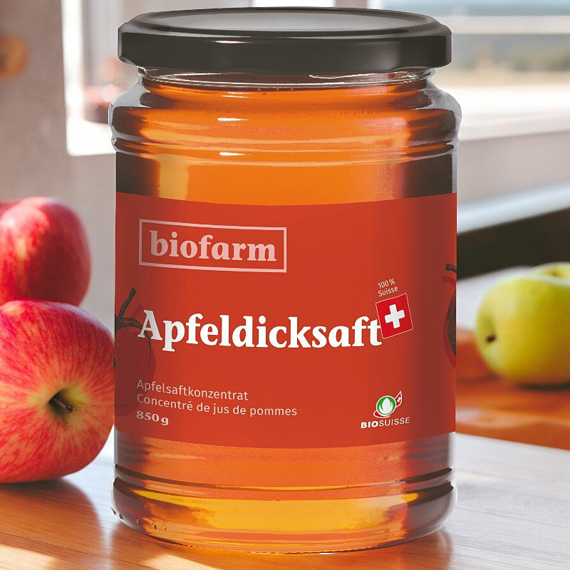 Biofarm - Concentré de jus de pommes suisse BIO 850g