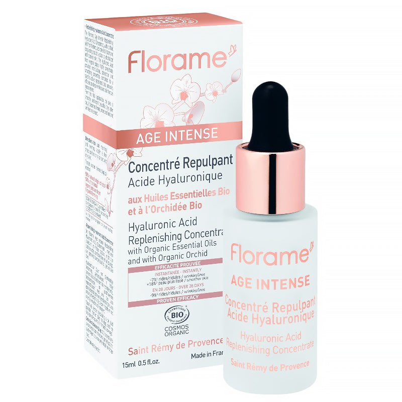 Florame - Aufpolsterndes Konzentrat Hyaluron & Orchidee BIO 15ml