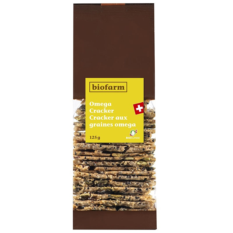 Biofarm - Cracker au mélange graines omega suisses BIO 125g