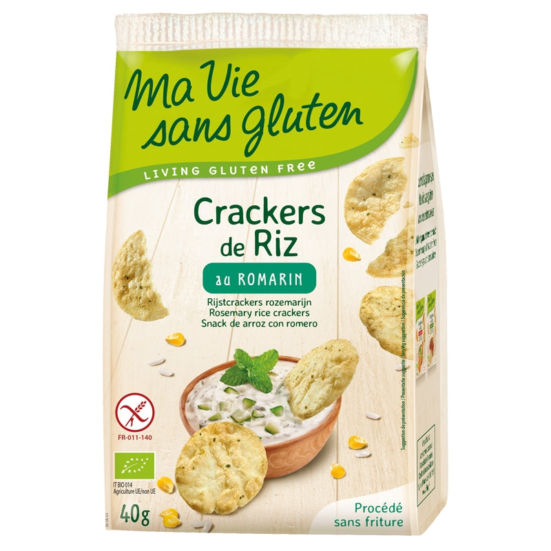 Crackers de riz au romarin BIO