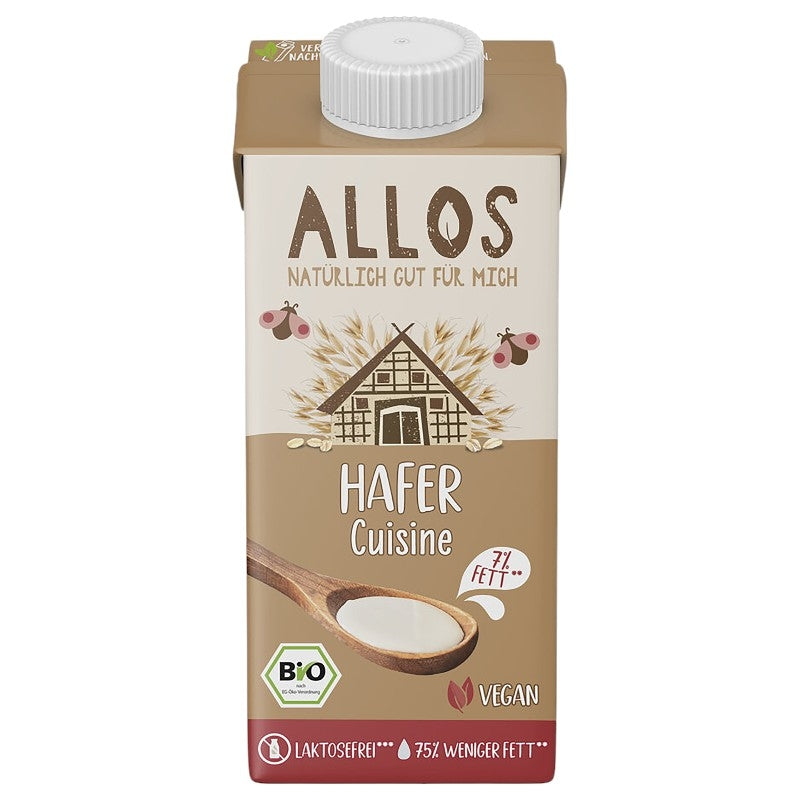 Allos - Crème avoine cuisine BIO 200ml