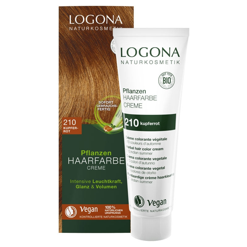 Logona - Crème colorante végétale BIO 210 rouge cuivré 150ml