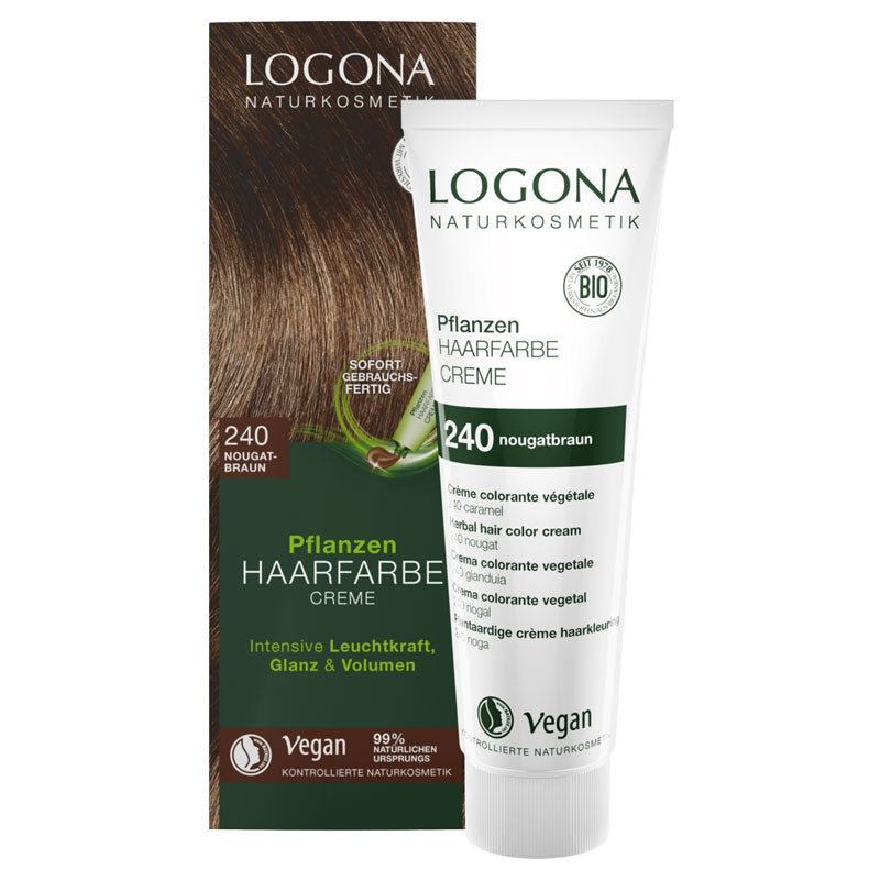 Crème colorante végétale BIO 240 caramel Logona 150ml