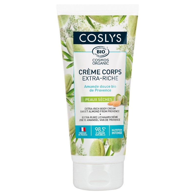 Coslys - Crème corps extra riche BIO amande douce 200ml