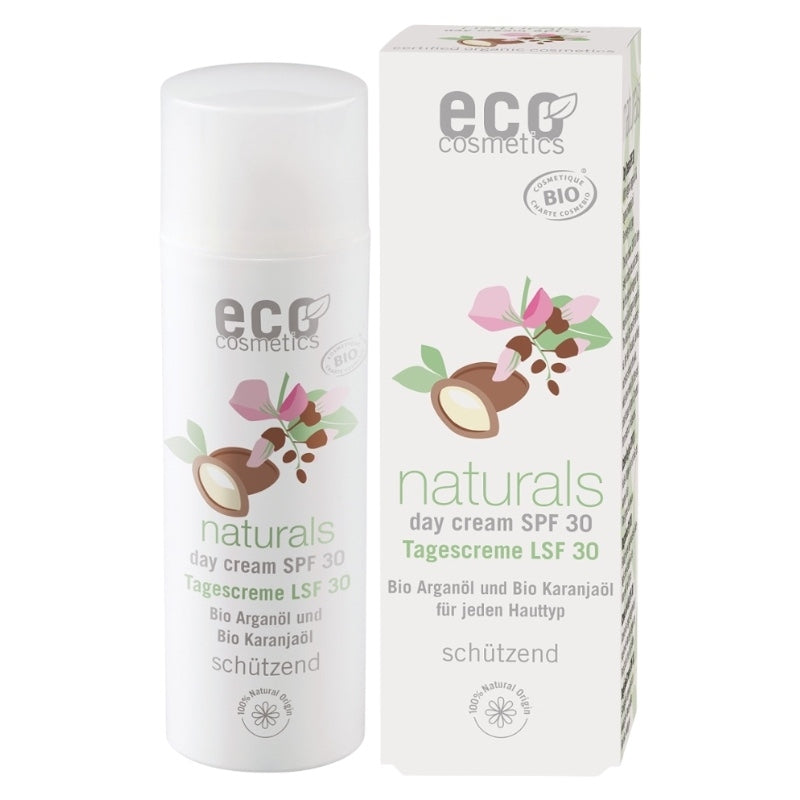 Eco Cosmetics - Crème de jour visage BIO IP 30 argan & karanja 50ml