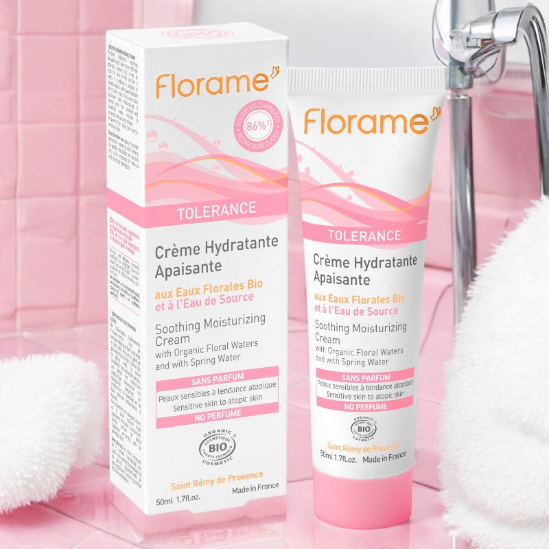 Florame - Crème hydratante apaisante BIO eau de source 50ml