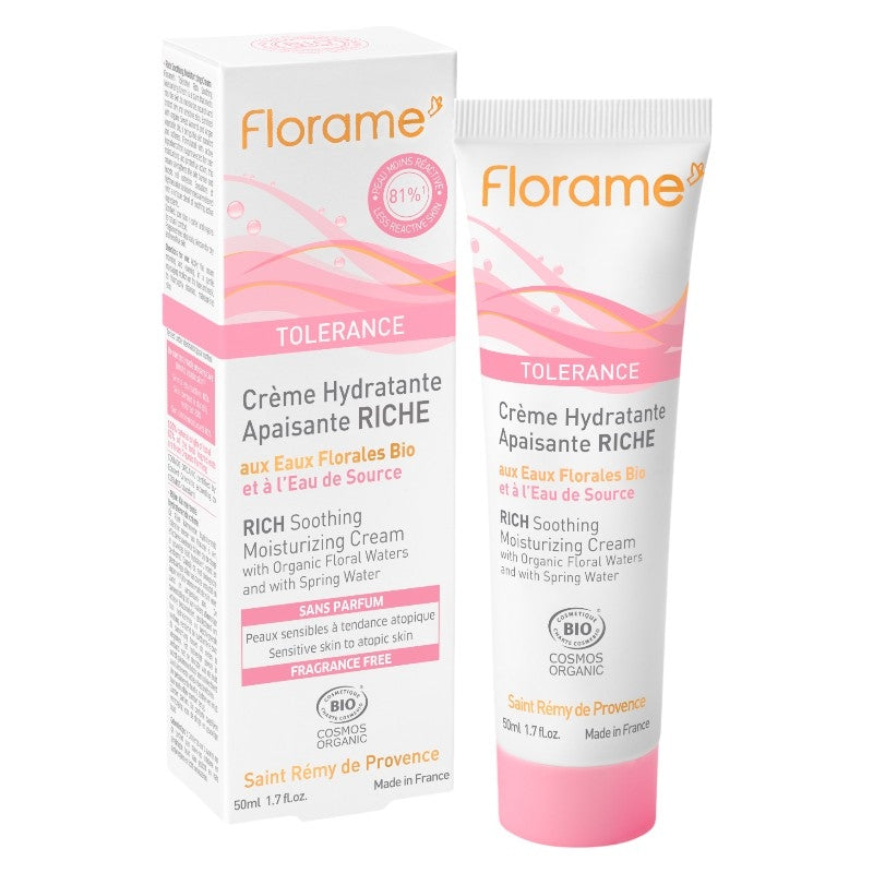 Florame - Reichhaltige beruhigende Feuchtigkeitscreme Quellwasser BIO 50ml