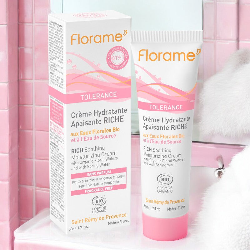 Florame - Reichhaltige beruhigende Feuchtigkeitscreme Quellwasser BIO 50ml