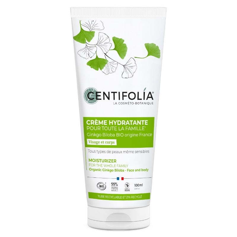 Centifolia - Crème hydratante famille BIO ginkgo biloba 100ml
