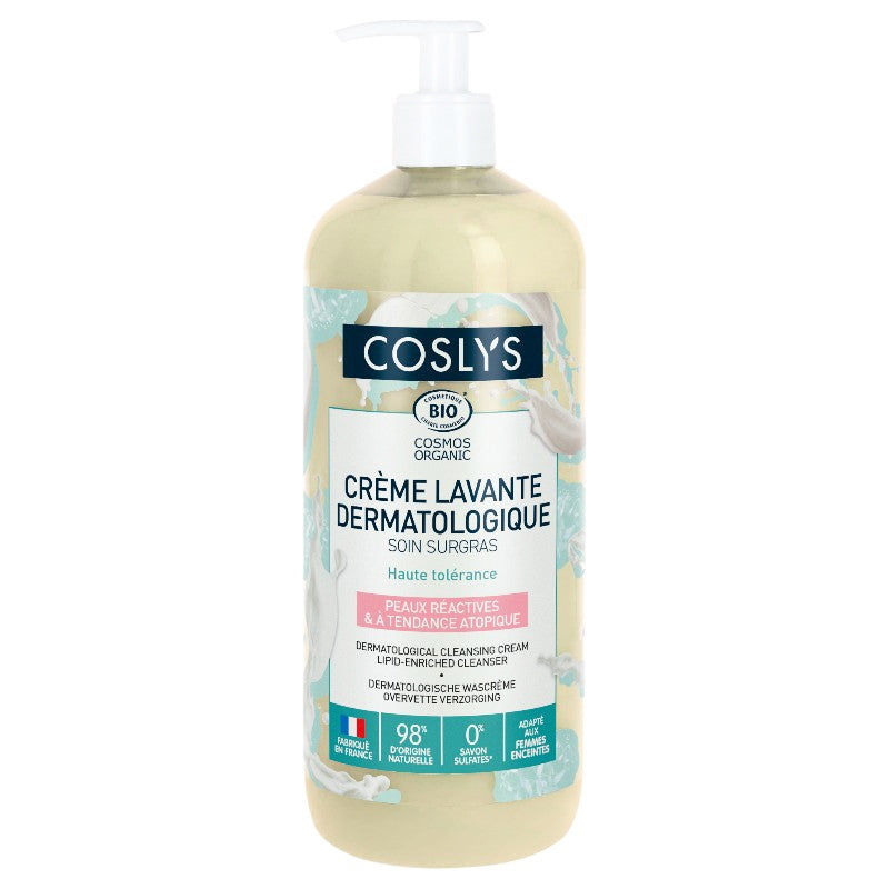 Coslys - Crème lavante dermatologique BIO amande 1l